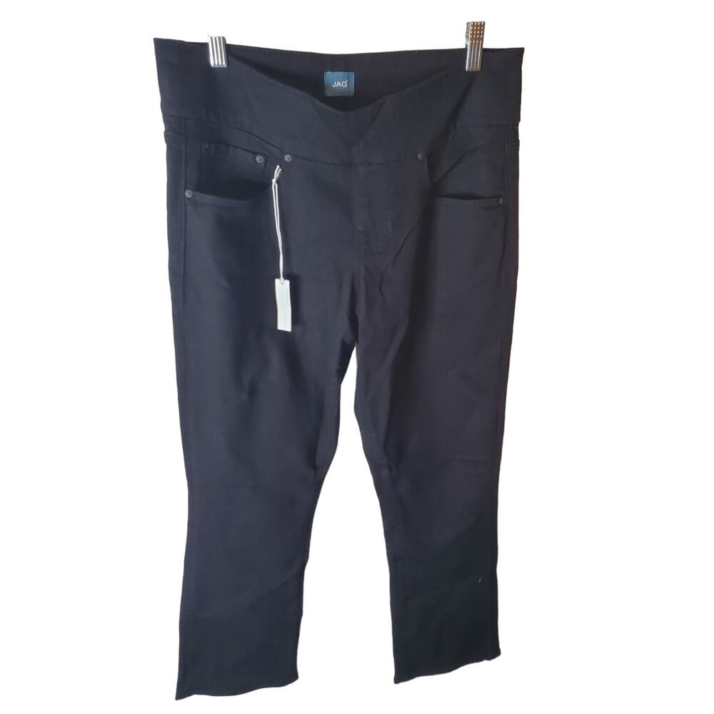 Jag Jeans Paley Bootcut Pull-on Midrise Jeans, 12P, NWT, Black